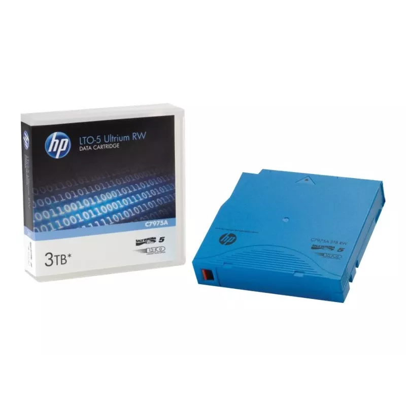 Hewlett Packard Enterprise HPE Ultrium datu kasetne bez pielāgotas etiķetes — 20 x LTO Ultrium 5 — 1,5 TB / 3 TB — marķēta — gaiši zila — datu nesējs (C7975AN)