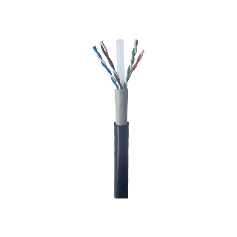 Gembird CAT6 UTP LAN āra kabelis, ciets, 305 m, melns