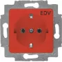 20 EUC/DV-217-101 SCHUKO kontaktligzdas ieliktnis sarkans RAL3020 (2CKA002011A6251)
