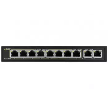 PULSAR SG108 tīkla slēdzis Gigabit Ethernet (10/100/1000) Power over Ethernet (PoE) Melns