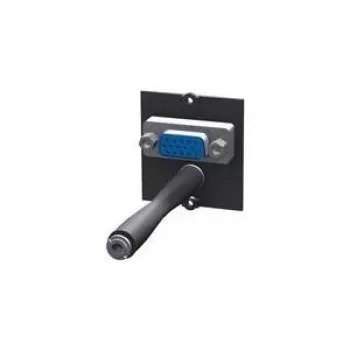 Bachmann Custom module - Modulares Faceplate-Snap-In - HD-15, Mini-Phone Stereo 3,5 mm - Melns (917.045)