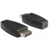 DeLOCK - DisplayPort adapteris - DisplayPort (V) uz Mini DisplayPort (S) - Melns
