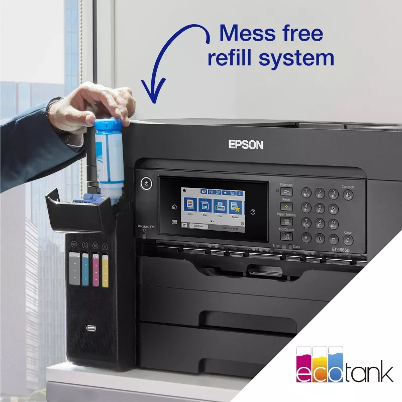Epson EcoTank ET-16605 tintes printeris A3 4800 x 2400 DPI 32 lpp./min Wi-Fi