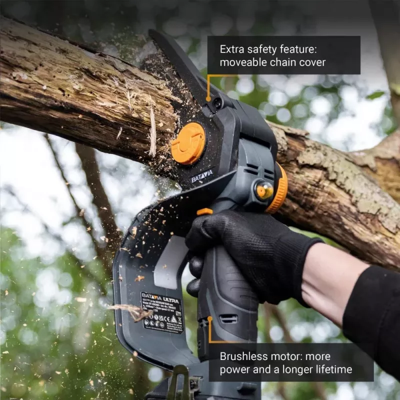 Batavia B.V. | 18V Nexxsaw bezvadu bezsuku vienrocīgais ķēdes zāģis V3 Ultra, bez akumulatora un lādētāja | 17,78 cm | Ķēdes zāģis