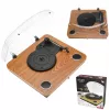 Analogais siksnas piedziņas vinila plašu atskaņotājs Adler AD 1914 ar USB pieslēgvietu, keramisko disku, līdzstrāvas motoru, 33 1/3 apgr./min, Bluetooth 5.4, RCA izejām, iebūvētiem skaļruņiem