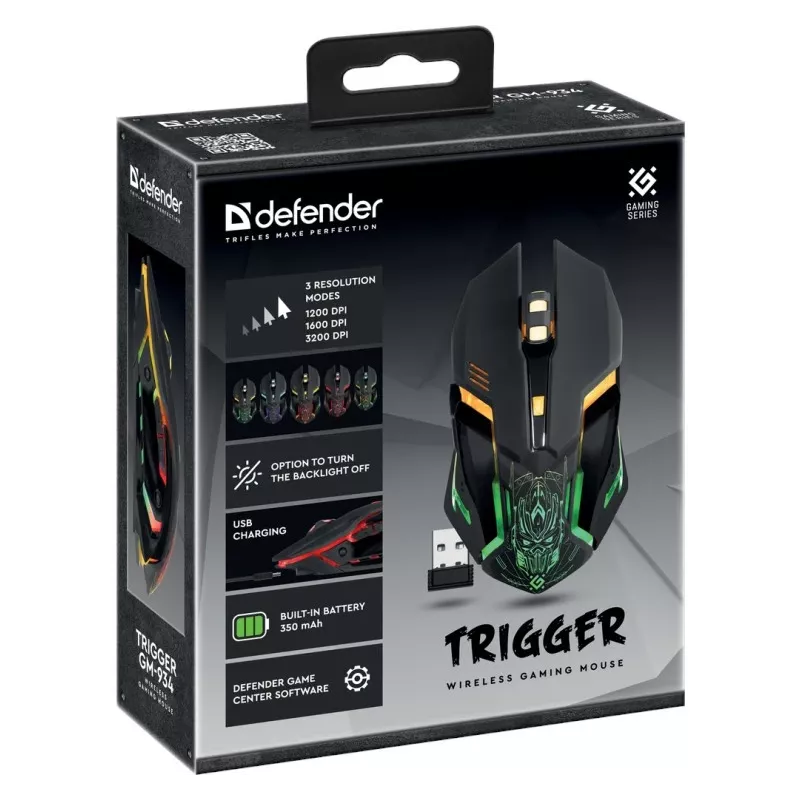 Bezvadu spēļu pele TRIGGER GM-934