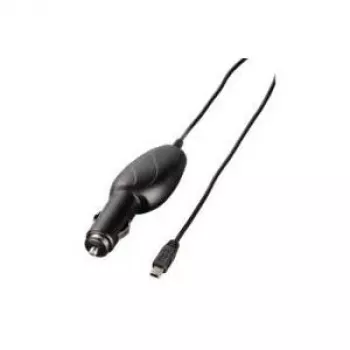 Automašīnas uzlādes kabelis Hama 93731H mini USB melns