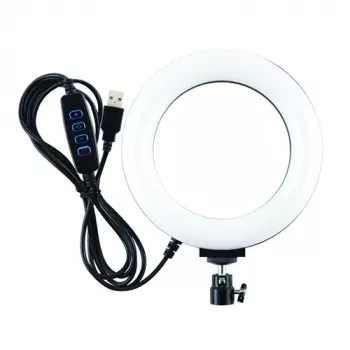 LED gredzenveida gaisma, 16 cm, USB