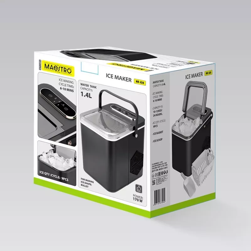 Ledus gatavotājs Maestro MR-820 — galda ledus automāts, modelis MR-820