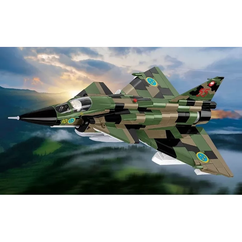 Konstruktora komplekts Cobi Blocks Saab AJS 3 Viggen 911 gab. modeļa komplekts, 911 gabali