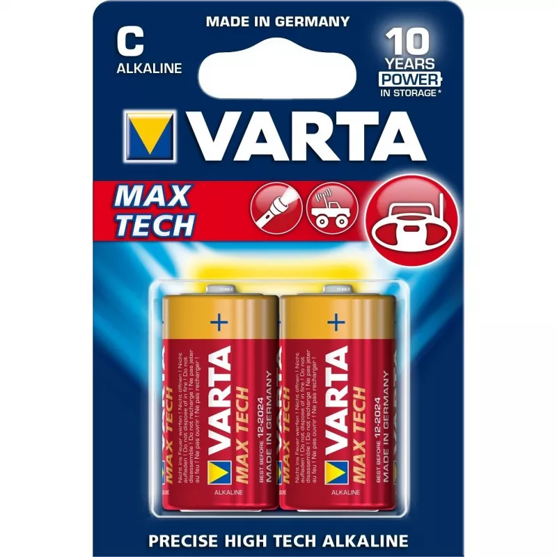Varta Longlife Max Power - baterija 2 x C - sārmaina (04714 101 402)