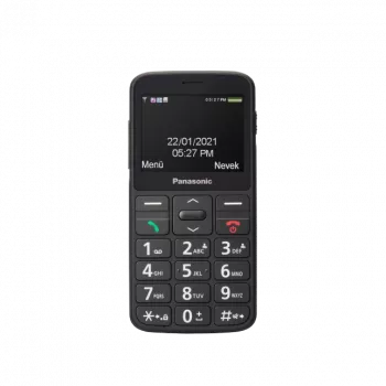 Mobilais tālrunis Panasonic KX-TU160 — 2,4 collu TFT, viena SIM, 2G, 320×240, Bluetooth, USB-C, 0,3 MP kamera, melns