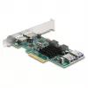 DeLOCK PCI Express x4 karte 2 x USB 5 Gbps Type-A 2 x iekšējie USB