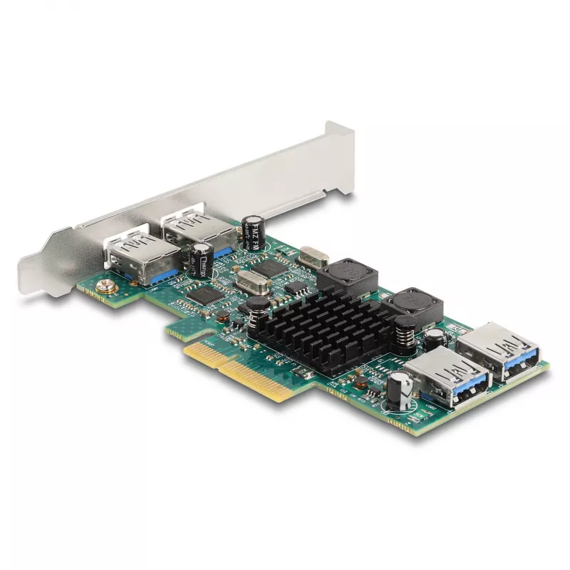 DeLOCK PCI Express x4 karte 2 x USB 5 Gbps Type-A 2 x iekšējie USB