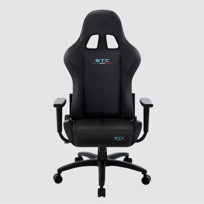 Spēļu krēsls Onex STC Tribute Hardcore Melns — ergonomisks sēdeklis datoram un konsolēm, regulējams augstums un atzveltne