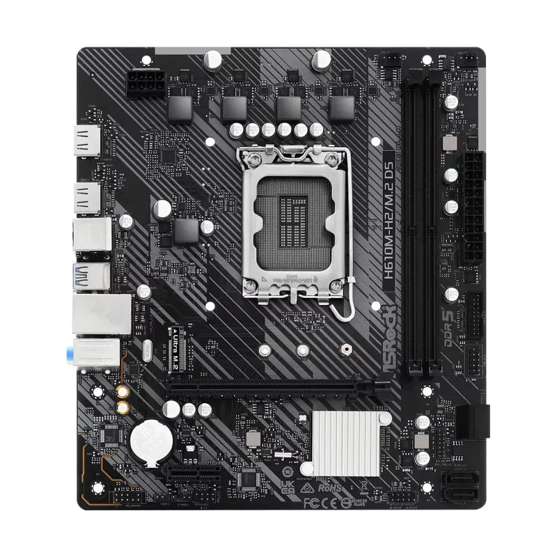 ASRock H610M-H2/M.2 D5 Micro-ATX mātesplate