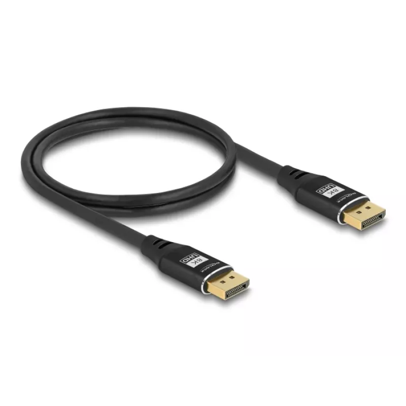 DeLOCK DisplayPort kabelis 8K 60 Hz 3 m melns metāla