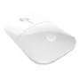 HP Z3700 baltā bezvadu pele, piemērota abām rokām, optiskā, RF bezvadu, 1200 DPI, balta
