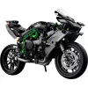 LEGO Technic motocikla modelis Kawasaki Ninja H2R 42170 — 1:1 mēroga replika, 643 detaļas, instrukciju lapa, no 10 gadiem