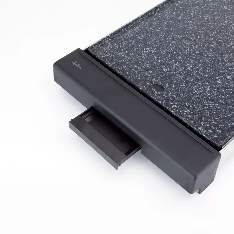 Kontaktgrils Jata JEGR3000 — taisnstūra 480×320 mm, 2700 W, skārienjutīgas vadības ierīces, melns
