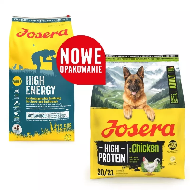 Sausā suņu barība JOSERA High Protein Adult Chicken — 3 kg maiss, augsta proteīna līmeņa formula pieaugušiem suņiem