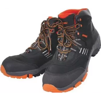 STIHL aizsargzābaki S3 G.48 melni/oranži ādas KW10 Stihl (00884890048)