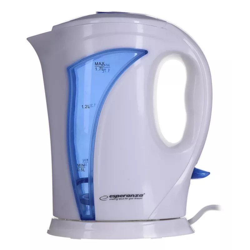 Esperanza EKK018B Elektriskā tējkanna 1,7 L, balta/zila