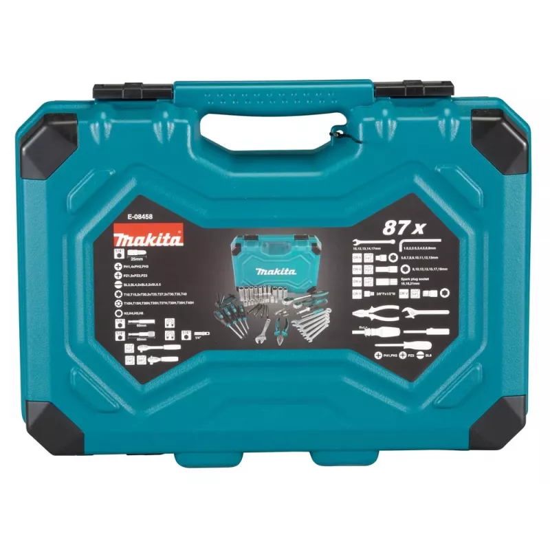 Mehāniķa instrumentu komplekts Makita E-08458, 87 instrumenti