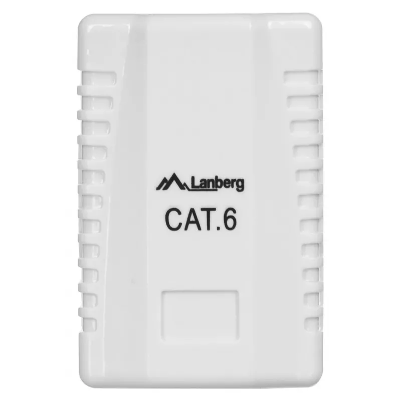 LANBERG kontaktligzdu kārba RJ-45 OU6-0001-W, Cat6, balta