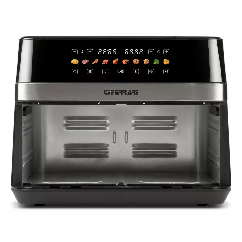 G3 Ferrari G10223 fritieris Double 12 L Brīvi stāvošs 2200 W Karstā gaisa fritieris Melna, Nerūsējošais tērauds