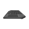 Natec Turbot 2 | Tastatūra | Bezvadu | US | Bluetooth | Melna/Pelēka