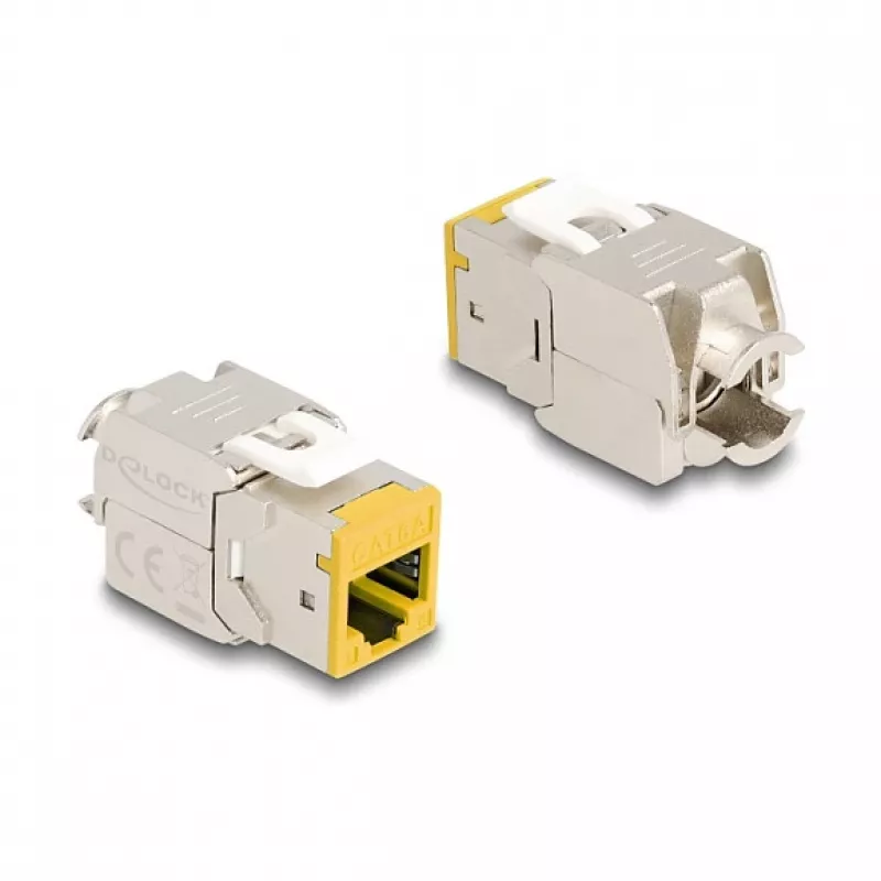 DeLOCK keystone modulis 88111 Plakans Dzeltens RJ-45 10 gab.