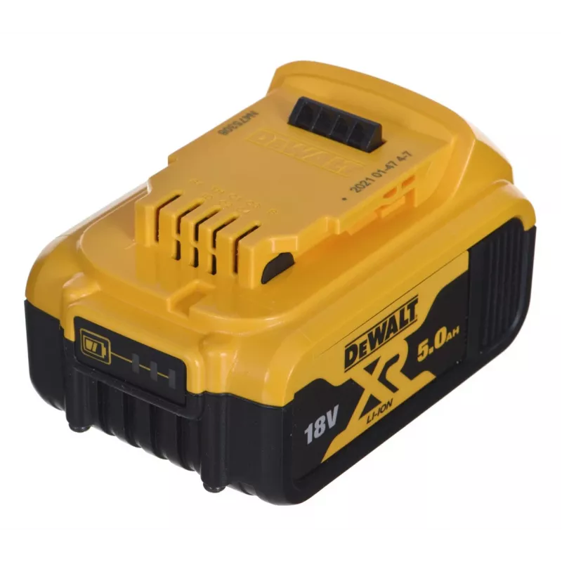 Motorzāģis DeWalt DCM565P1 — bezvadu, 30 cm sliedes, 5 Ah akumulators, 0,12 L eļļas tvertne