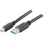 USB kabelis ShiverPeaks BS77141-1.0 USB 3.2 Gen 1 1m USB C USB A melns