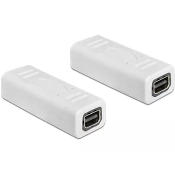 Kabeļu savienotāju adapteris DeLOCK 65450 Mini DisplayPort balts