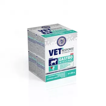 VET RESPONSE Gastrointestinal - mitrā kaķu barība - 4x85g