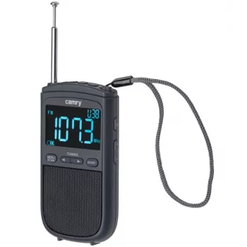 Camry | Pārnēsājams mini radio | CR 1905 | Modinātāja funkcija | Melns