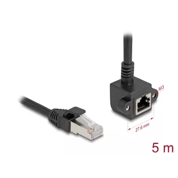 Tīkla kabelis DeLOCK 81159 RJ-45 Cat6 5 m melns