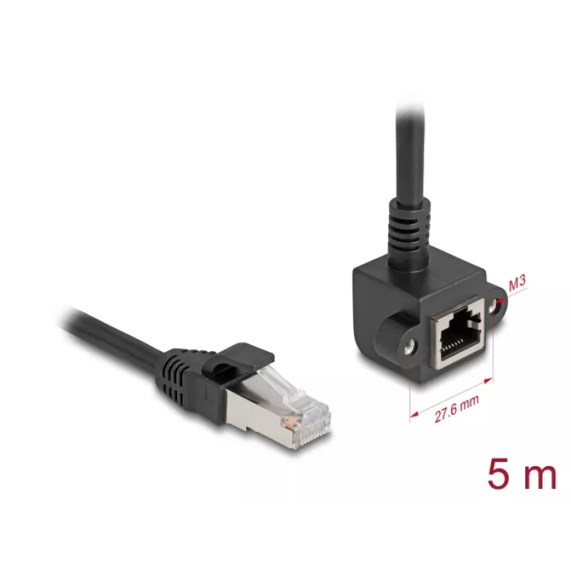 Tīkla kabelis DeLOCK 81159 RJ-45 Cat6 5 m melns