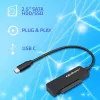 QOLTEC SATA adapteris 52269 2,5 collu diskam uz USB-C, atbalsta līdz 2TB