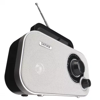 DENVER TR-51WHITE privātais radio melns balts