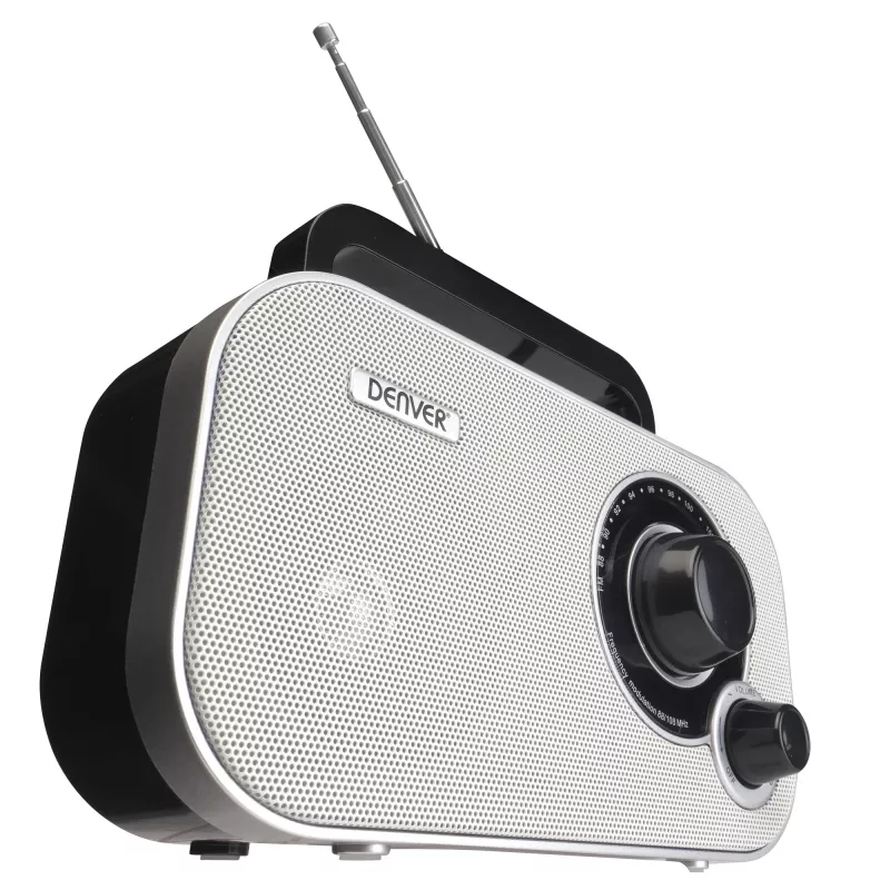 DENVER TR-51WHITE privātais radio melns balts