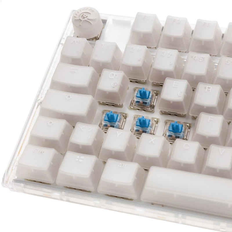 Ducky One 3 TKL tastatūra, spēļu, USB, QWERTZ, vācu, balta