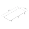 Pie sienas stiprināms salokāms plaukts MACLEAN MC-128 WD 100×40 cm ar koka apdari