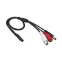 Drošības kameras mikrofons ACTi PMIC-0100 — visvirziena vadu mikrofons, 3,5 mm, 2,3 m kabelis, melns/sarkans/balts