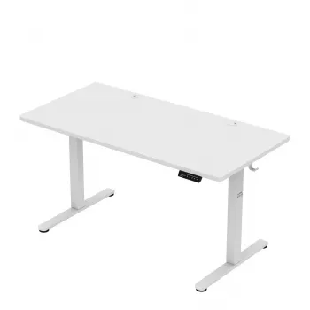 Galds mark adler Leader 7.3 Balts — regulējama augstuma ergonomiska darbstacija
