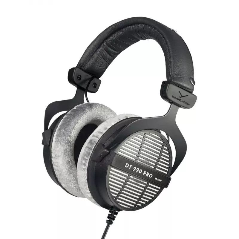 Studijas austiņas Beyerdynamic DT 990 PRO 80 Ω, vadu, apkārtauss, 3 m kabelis, melnas