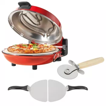 Picu automāts Petra PT5666VDE Bella Pizza 1200W ar nepiedegošu virsmu, galda picu krāsns