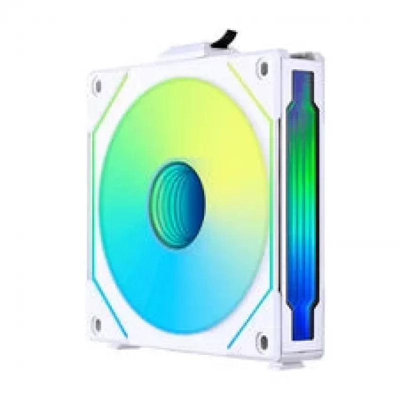 LIAN LI UNI FAN SL-INF 120 ARGB Reverse Blade PWM ventilatoru komplekts - 6 iepakojumā, balts