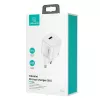 Pārnēsājams tālruņa lādētājs usams T36 ar 1x USB-C PD3.0 un iebūvētu Lightning kabeli